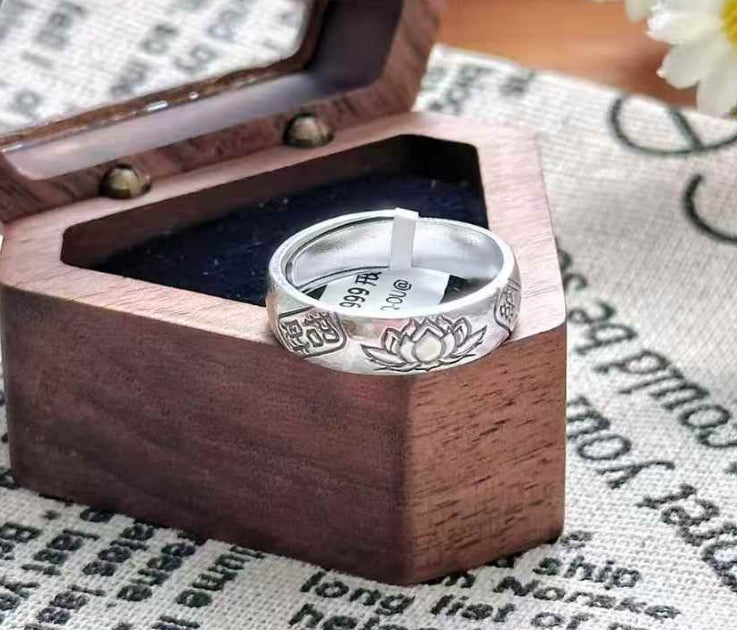 S925 Sterling Silver Lotus Ring | Prosperity - Inspired Auspicious Design