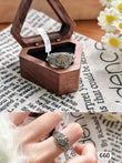 S925 Sterling Silver Buddha Ring | Protective Spiritual Amulet