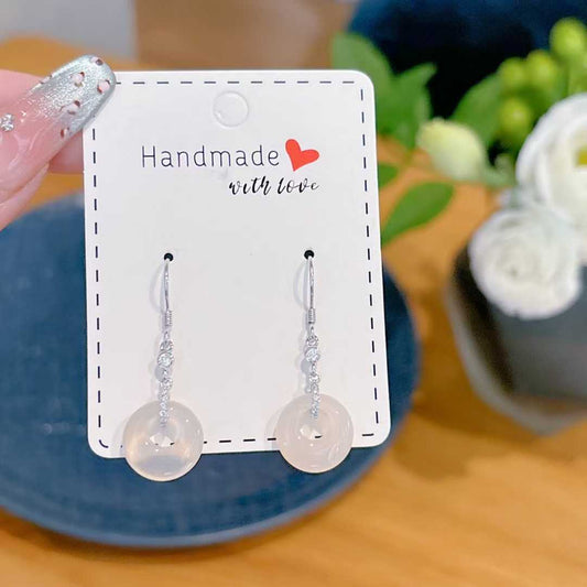 925 Silver, Chalcedony | 💖 Korean-Style Donut Ear Cuffs Are Here～