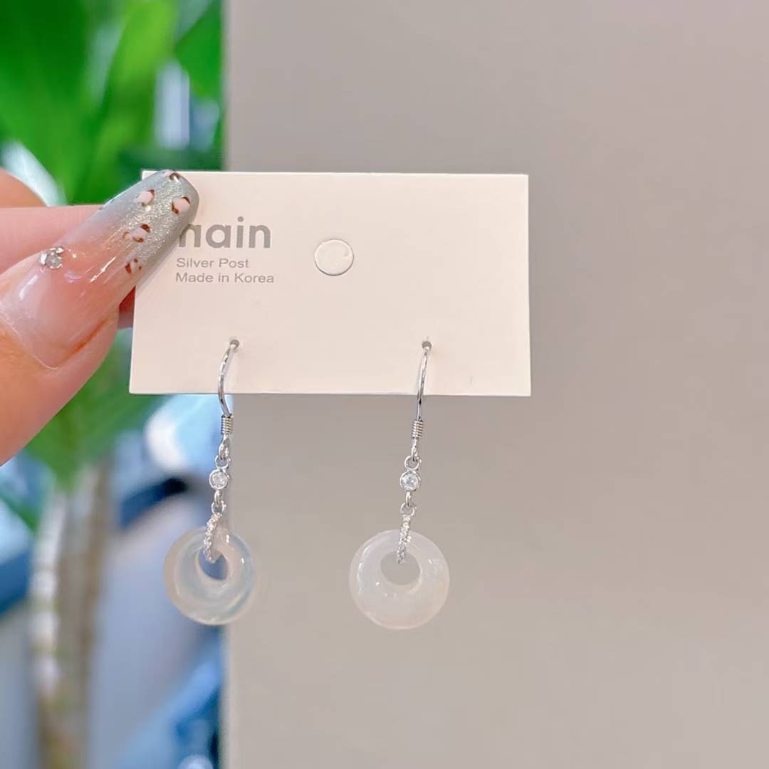 925 Silver, Chalcedony | 💖 Korean-Style Donut Ear Cuffs Are Here～