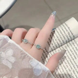925 Silver, Jadeite, Artificial Diamonds | 💎 I’m absolutely captivated by the beauty of this jadeite ring collection!