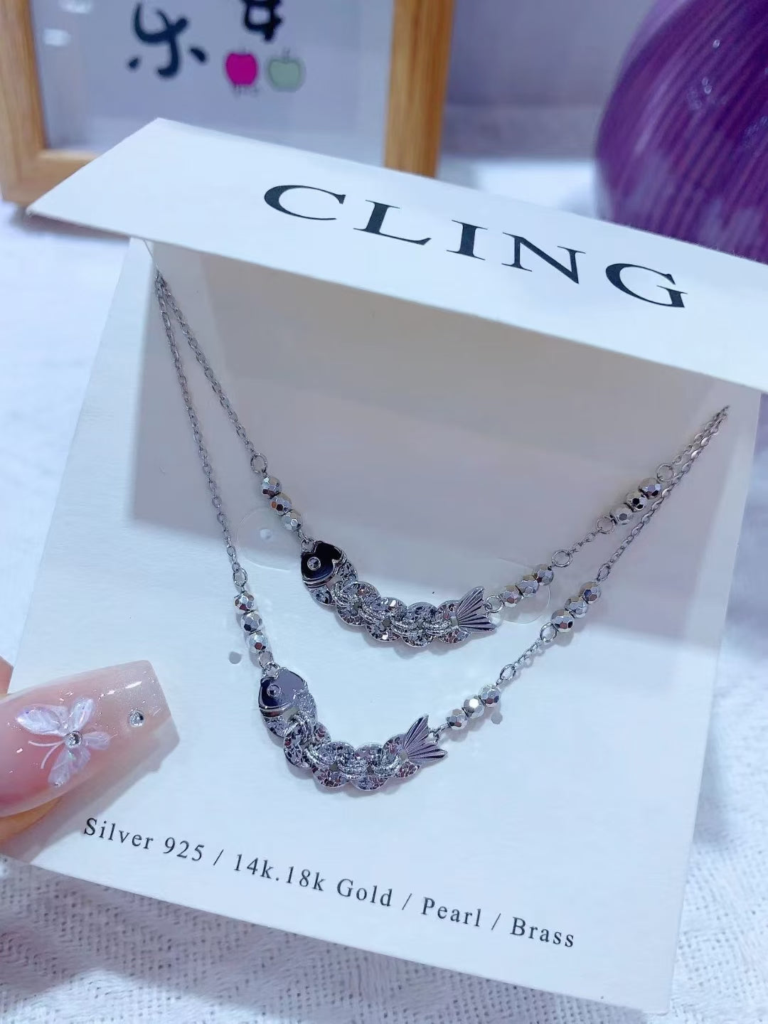 925 Silver | Fortune-Attracting Little Fish Necklace