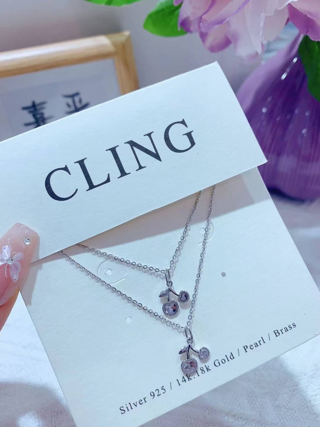925 Silver | Minimalist lovers, your hearts will race 💫 This cherry necklace is absolutely stunning!