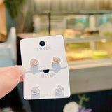 🌸 Texture overload! Camellia sterling silver stud earrings—whoever wears them looks like a fairy～