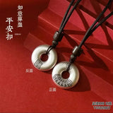 🧧 Wear "peace and fortune" on your body! The pure silver abacus peace buckle is amazing ✨